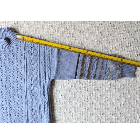 CHRISTIAN SIRIANO New York Women's Knit Blue Sweater Size L - Picture 5 of 6